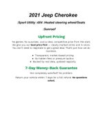 2021 Jeep CHEROKEE SPORT UTILITY