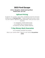 2023 Ford Escape ST-Line AWD