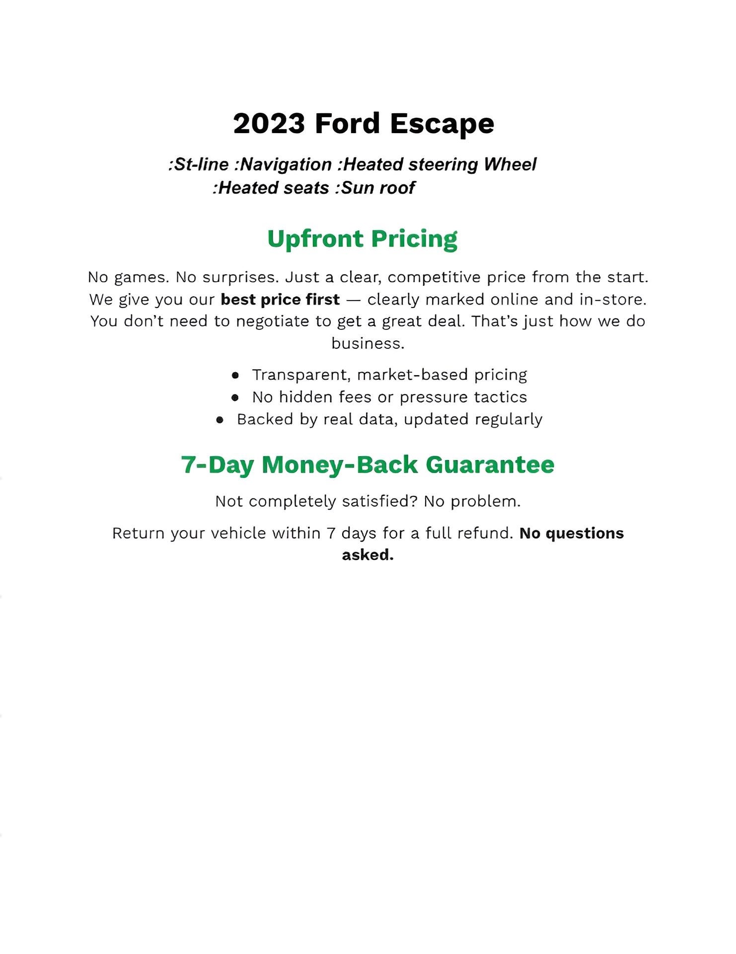 2023 Ford Escape ST-Line AWD