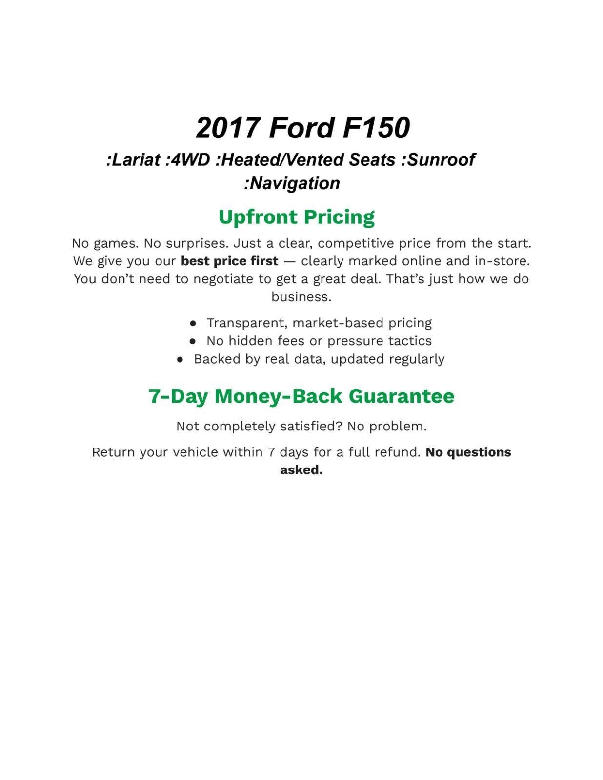 2017 Ford F-150 LARIAT