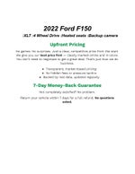 2022 Ford F-150 XLT 4WD SuperCrew 5.5' Box