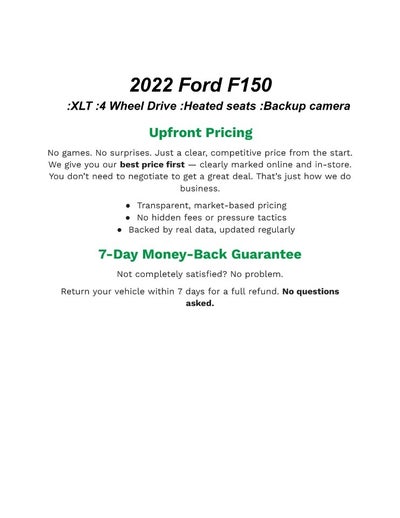 2022 Ford F-150 XLT 4WD SuperCrew 5.5' Box