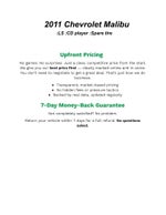 2011 Chevrolet Malibu 4dr Sdn LS w/1LS