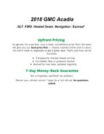 2018 GMC Acadia FWD 4dr SLT w/SLT-1