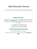 2023 Chevrolet Traverse AWD 4dr RS