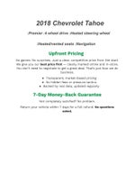 2018 Chevrolet Tahoe 4WD 4dr Premier