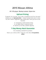 2015 Nissan Altima 4dr Sdn I4 2.5
