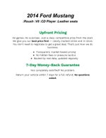 2014 Ford Mustang 2dr Cpe GT Premium