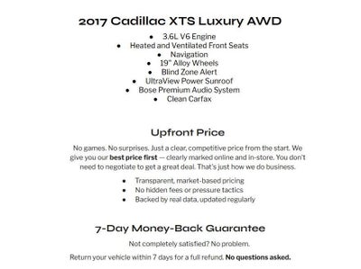 2017 Cadillac XTS 4dr Sdn Luxury AWD