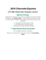 2016 Chevrolet Equinox AWD 4dr LTZ