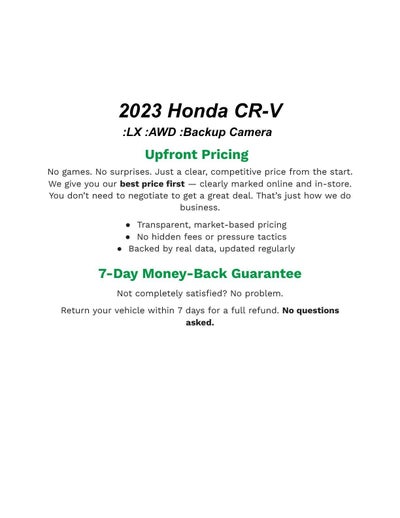 2023 Honda HR-V LX AWD CVT