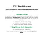 2022 Ford Bronco Sport Outer Banks 4x4