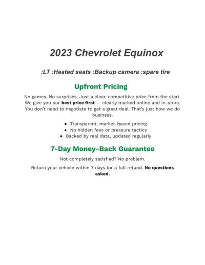 2023 Chevrolet Equinox FWD 4dr LT w/1LT