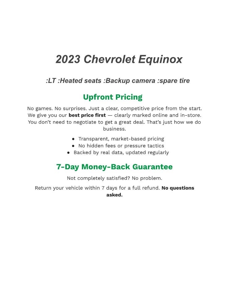 2023 Chevrolet Equinox FWD 4dr LT w/1LT