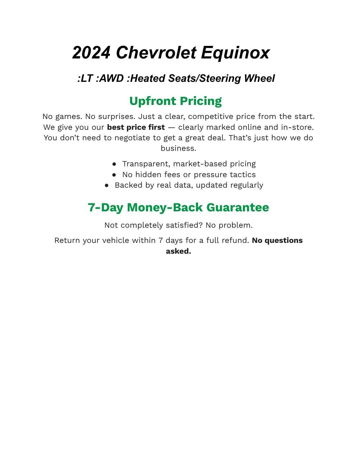 2024 Chevrolet Equinox AWD 4dr LT w/1LT
