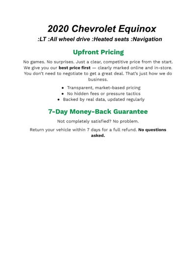 2020 Chevrolet Equinox AWD 4dr LT w/1LT