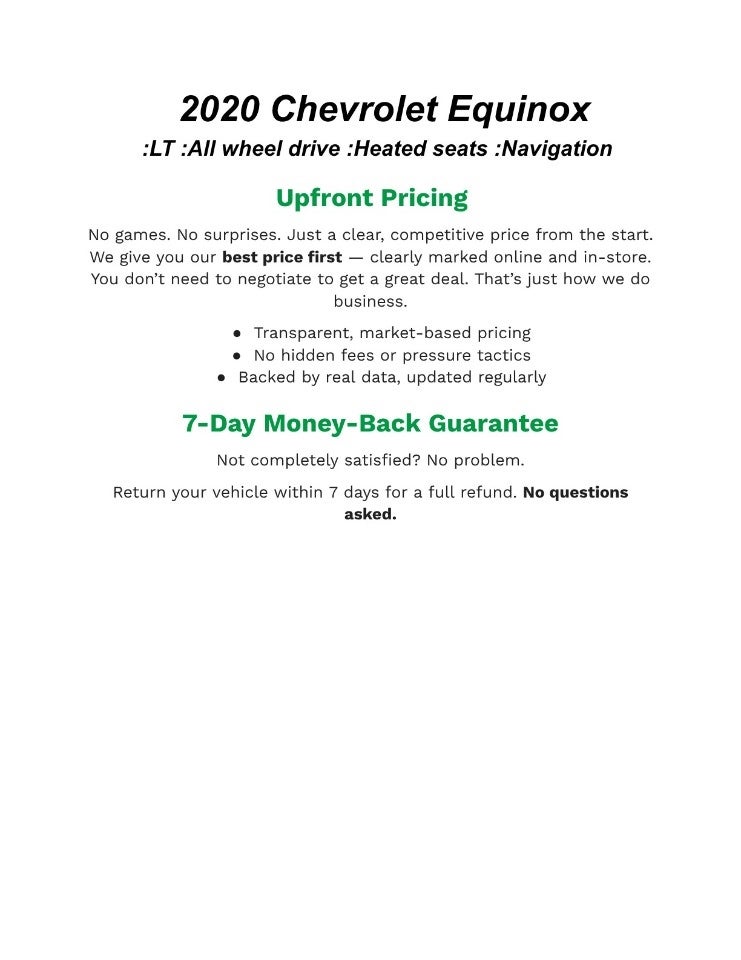 2020 Chevrolet Equinox AWD 4dr LT w/1LT