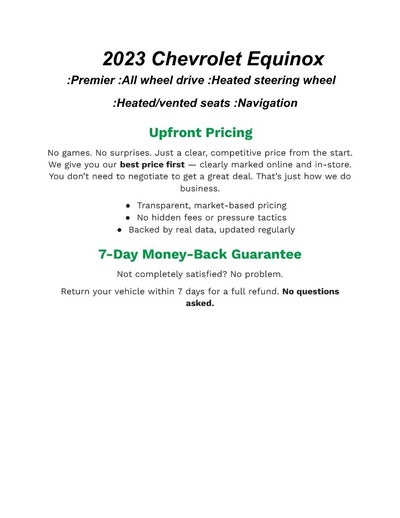 2023 Chevrolet Equinox AWD 4dr Premier