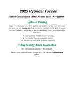 2025 Hyundai TUCSON SEL Convenience AWD