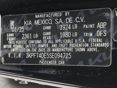 2025 Kia K4 LXS FWD