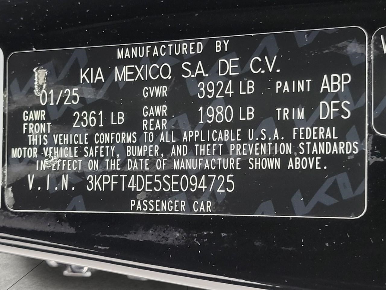 2025 Kia K4 LXS FWD
