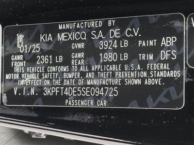2025 Kia K4 LXS FWD