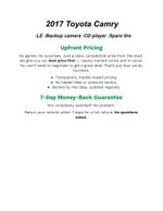 2017 Toyota CAMRY SEDAN