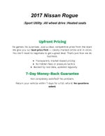 2017 Nissan Rogue AWD SV