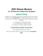 2021 Nissan Murano AWD SL