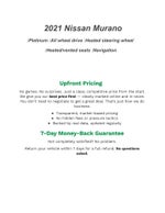 2021 Nissan Murano AWD Platinum