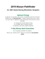 2019 Nissan Pathfinder 4x4 SL