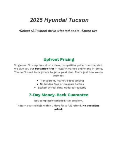 2025 Hyundai TUCSON SEL AWD