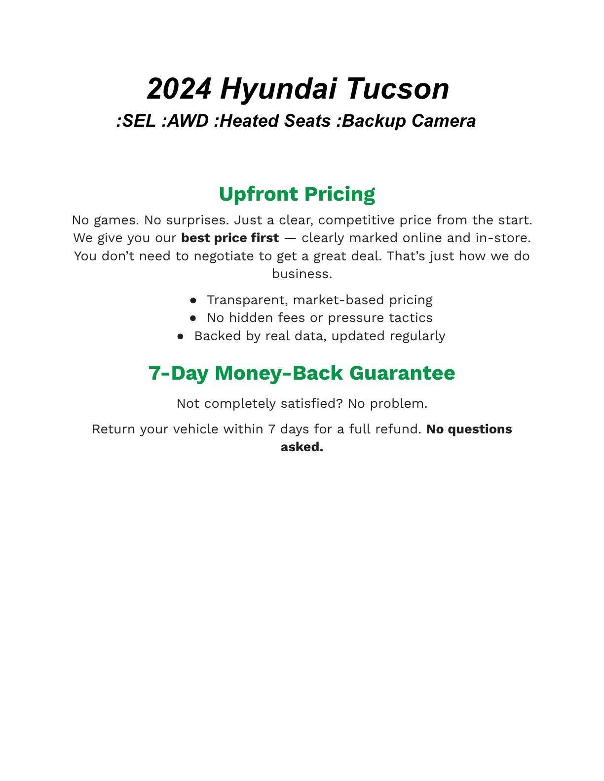 2024 Hyundai TUCSON SEL