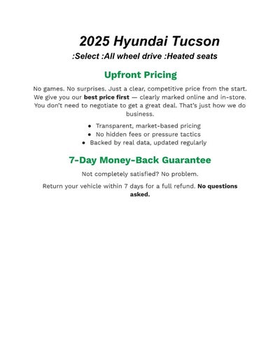 2025 Hyundai TUCSON SEL AWD