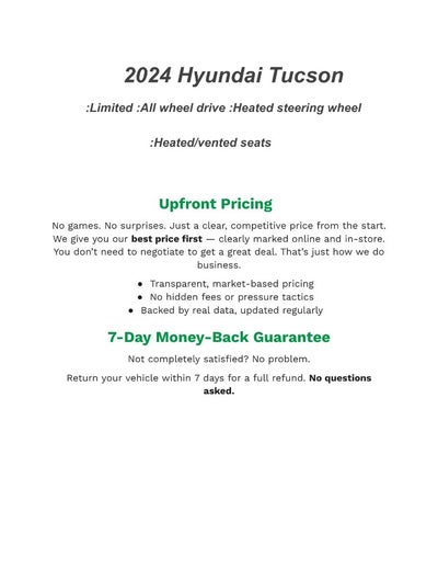 2024 Hyundai TUCSON Limited FWD