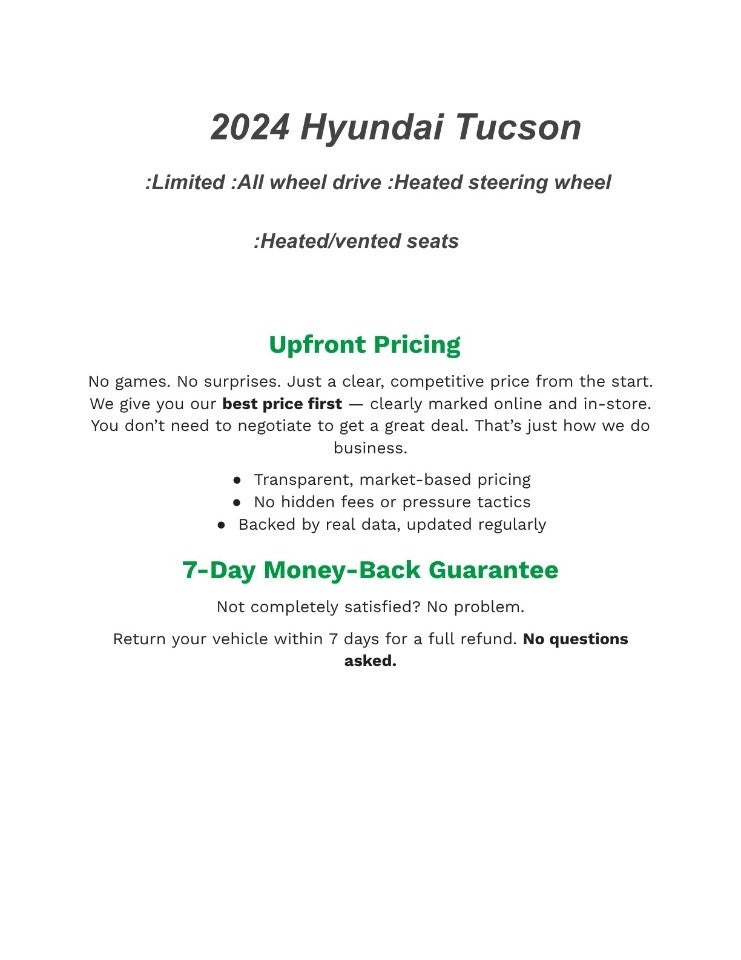 2024 Hyundai TUCSON Limited FWD