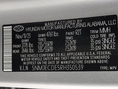 2024 Hyundai TUCSON Limited AWD