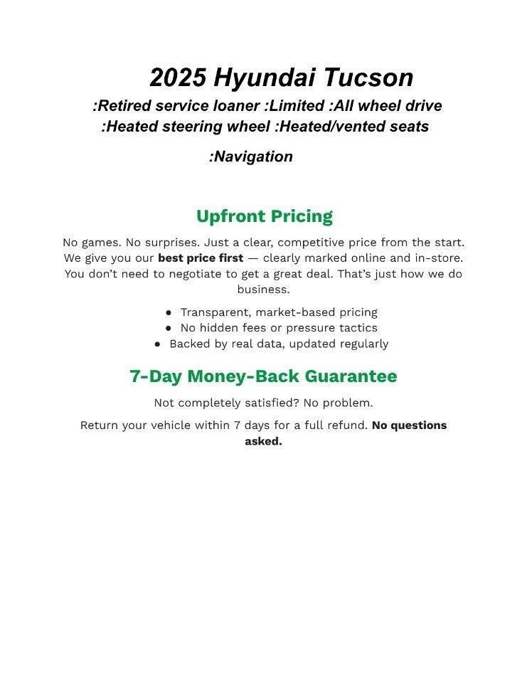 2025 Hyundai TUCSON Limited AWD