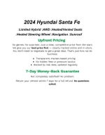 2024 Hyundai SANTA FE HYBRID Limited AWD