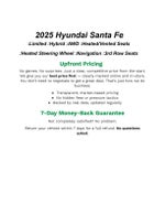 2025 Hyundai SANTA FE HYBRID Limited AWD