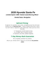 2026 Hyundai SANTA FE HYBRID Limited 6P AWD