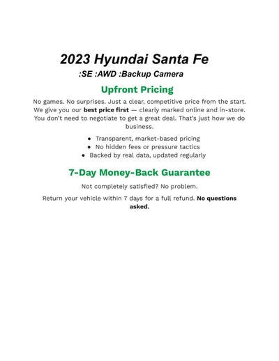 2023 Hyundai SANTA FE SE AWD