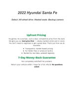 2022 Hyundai SANTA FE SEL AWD