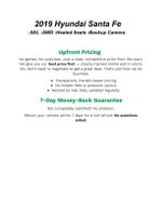 2019 Hyundai SANTA FE SEL 2.4L Auto AWD