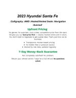 2023 Hyundai SANTA FE Calligraphy AWD