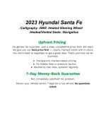 2023 Hyundai SANTA FE Calligraphy AWD