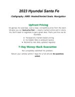 2023 Hyundai SANTA FE Calligraphy AWD