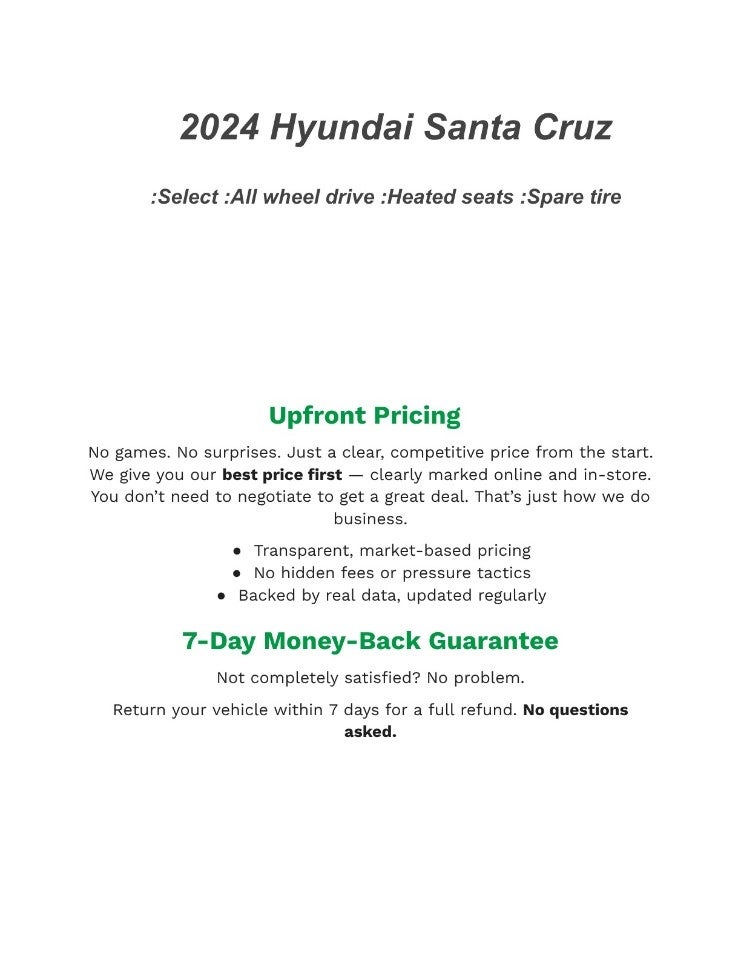 2024 Hyundai SANTA CRUZ SEL AWD