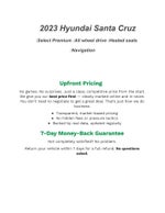 2023 Hyundai SANTA CRUZ SEL Premium AWD