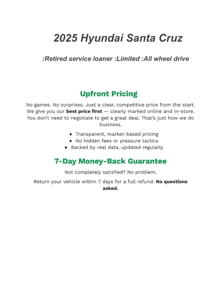 2025 Hyundai SANTA CRUZ Limited AWD